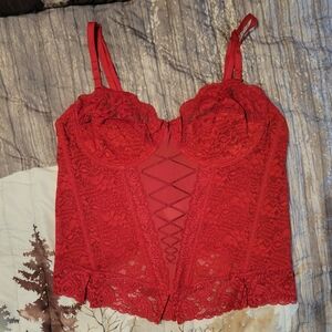 Body Flirt Red Corset Top